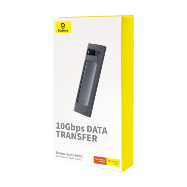 Baseus FlyJoy Series SSD Enclosure(M.2 NVMe and SATA) Space Grey B00760600811-01