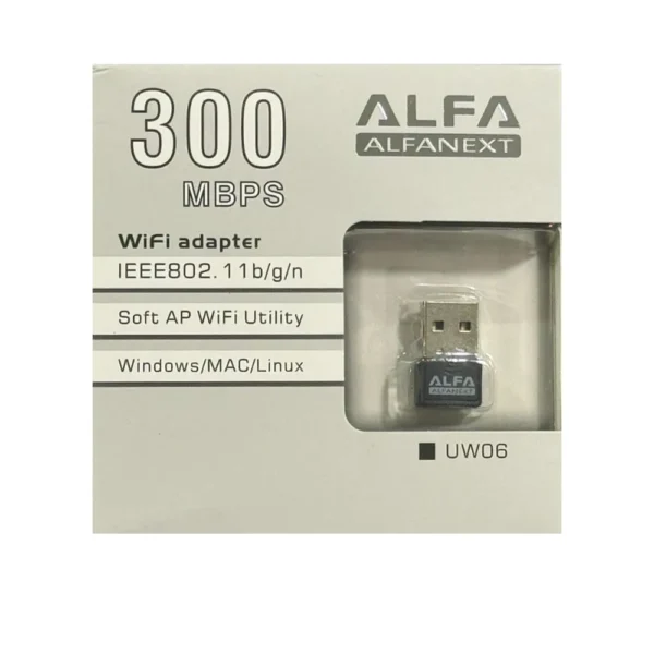 ALFA UW06 ALFANEXT Wireless Adapter 300Mbps WIFI Dongle