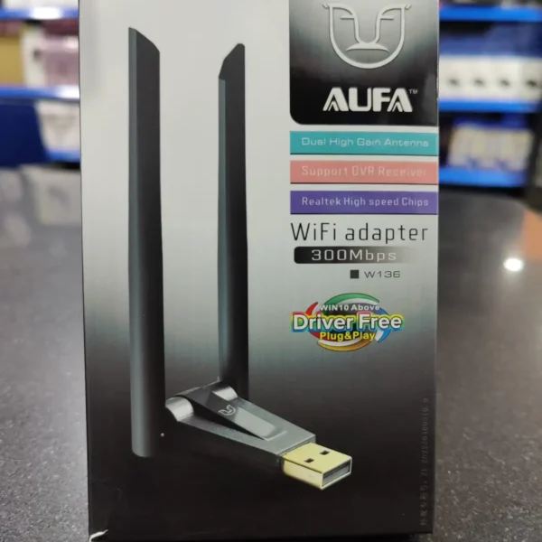 Alfa W136 Dual Antenna 300MB WiFi USB Adapter