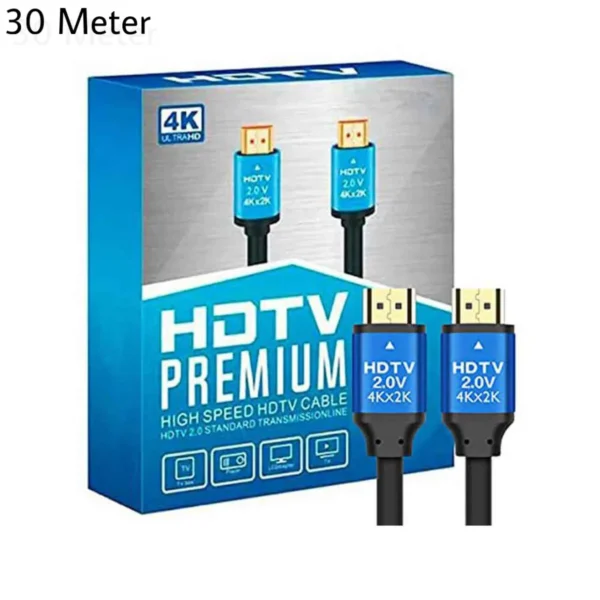 30 Meter 4K HDMI Cable 2.0: Premium High-Speed for UHD HDTV
