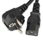 Computer Power Cable Cord – 1.5m for Desktops, PC, Printers, and Monitors