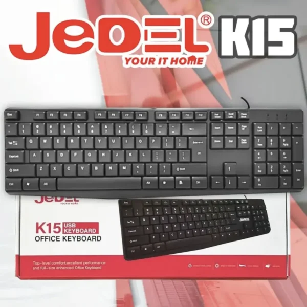 JEDEL K15 USB Wired Office Keyboard