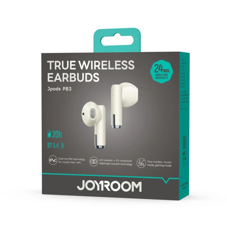 JOYROOM Jpods JR-PB3 True Wireless Bluetooth Earphones Beige