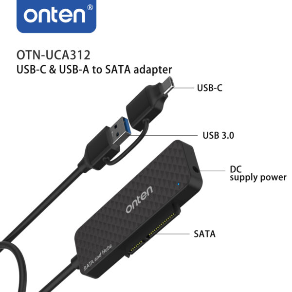 ONTEN USB C USB30 SATA HUB312