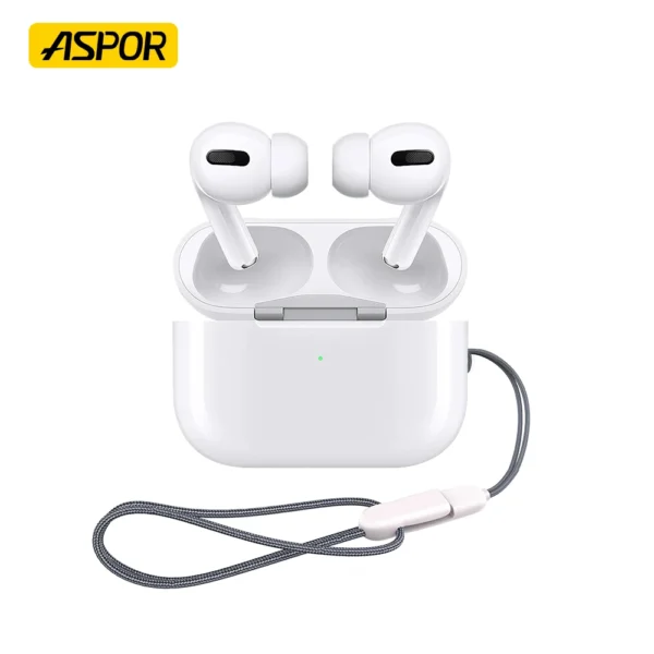 ASPOR A620 ANC AirBuds Pro 2 – Full-Function, Wireless Charging, 30Hrs Playtime, Bluetooth 5.4