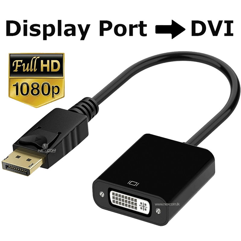 DisplayPort to DVI Adapter 1080p60