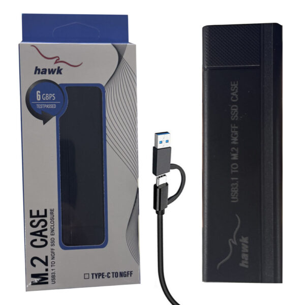 HAWK USB3.1 NGFF M.2 SSD Case