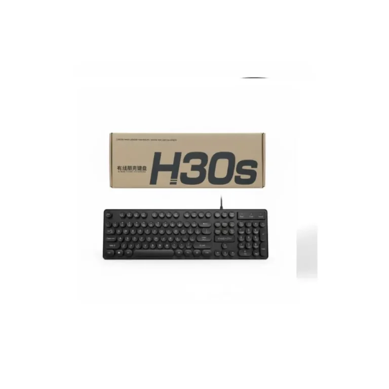 Buy H30S RGB Gaming Keyboard Pakistan black round key RGB keyboard