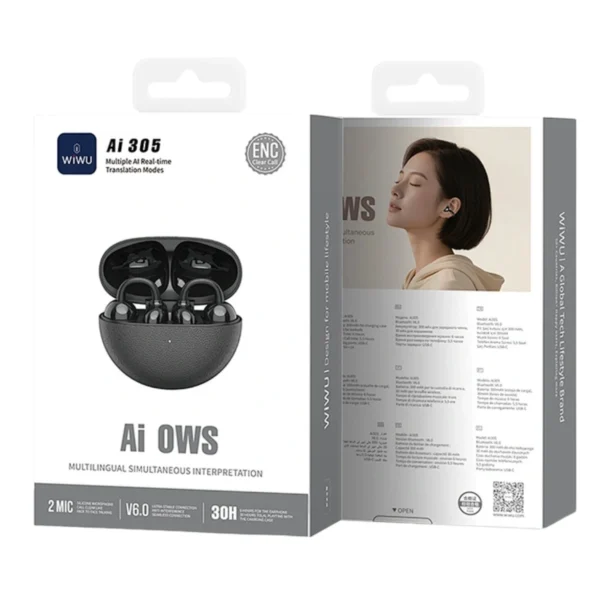 WiWU Ai305 Multilingual Real-time Translation Wireless Earbuds