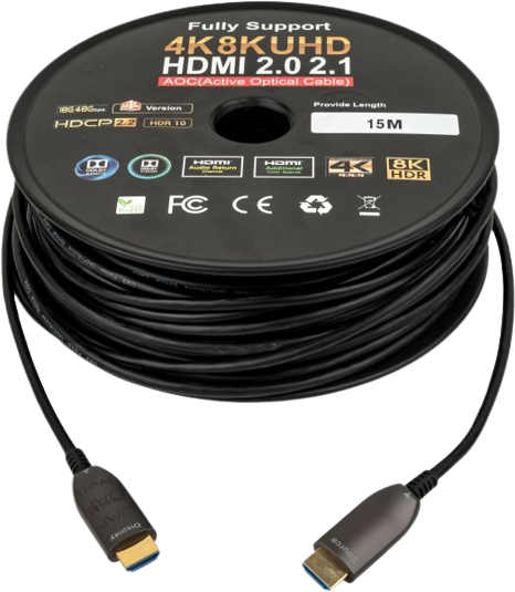 15m Fiber HDMI 2.1 AOC 8K Cable