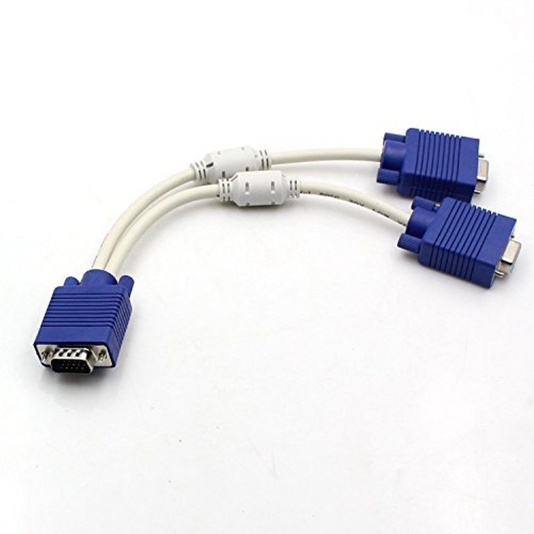 VGA Y Cable 1to2 Splitter 1080P