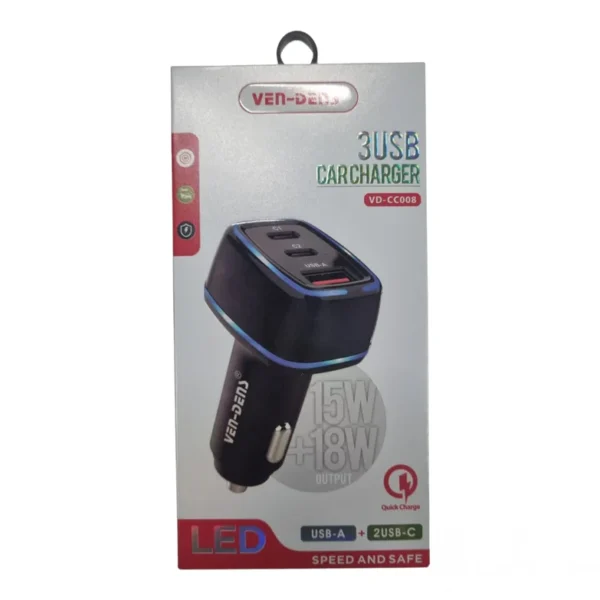 VEN DENS VDCC008 3Port 15W18W Fast