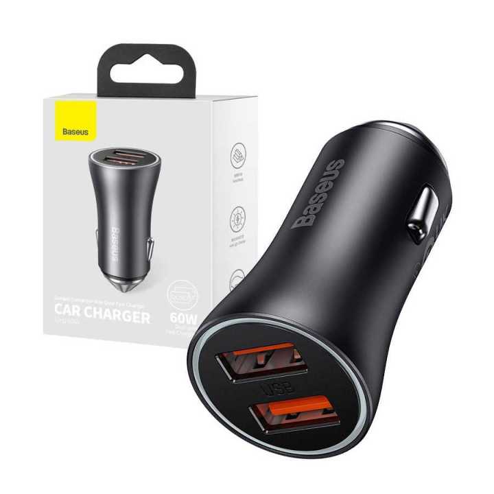Baseus Car Charger 2U 60W Dual Fast