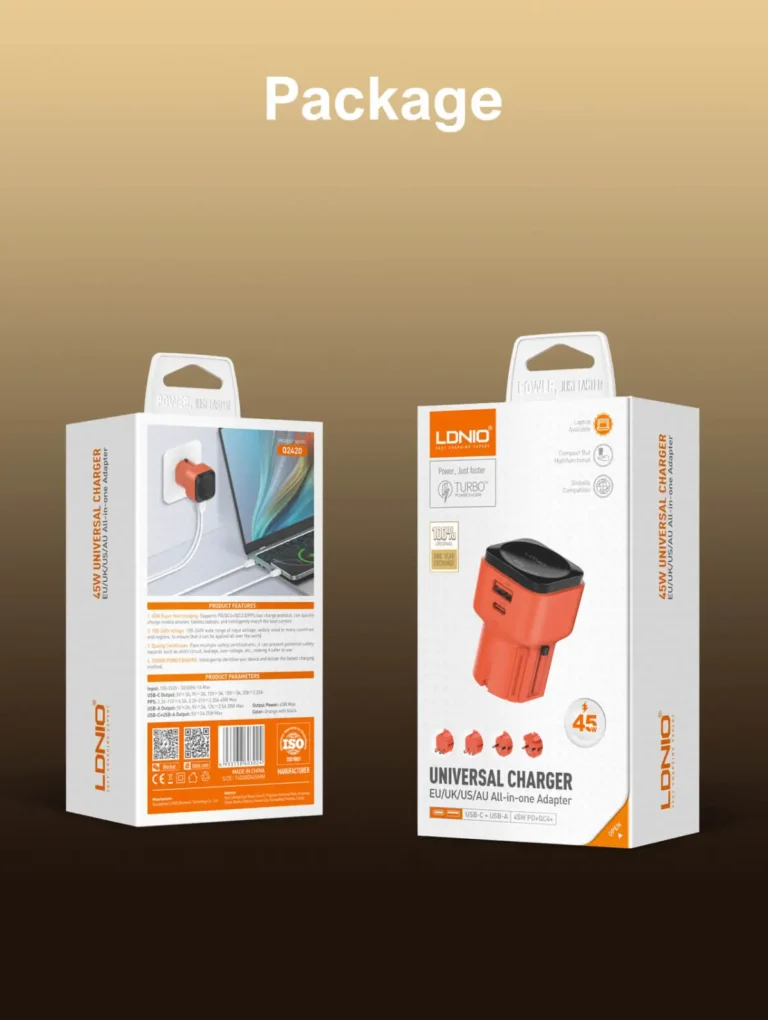 LDNIO Q2420 GaN45W Adapter Charger