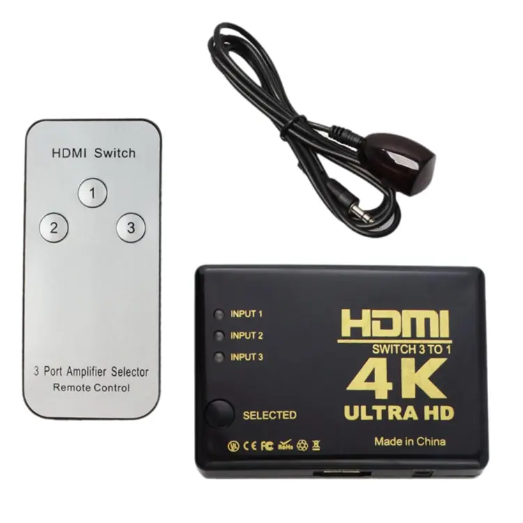 HDMI Switch 3 Port 2K4K Ultra HD Hub