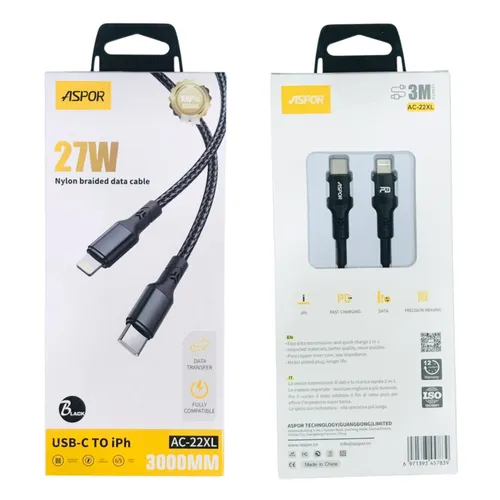 Aspor AC22XL 27W 3M Nylon Fast