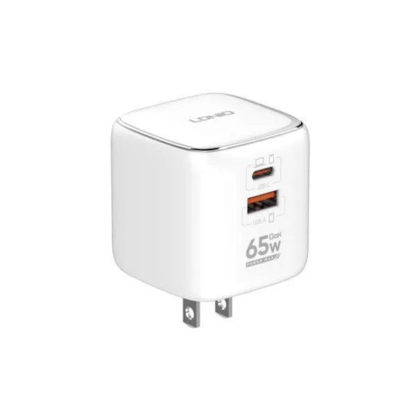 LDNIO Q2617 EU 65W GaN Super-Fast Charger Including US+EU+UK with C-C