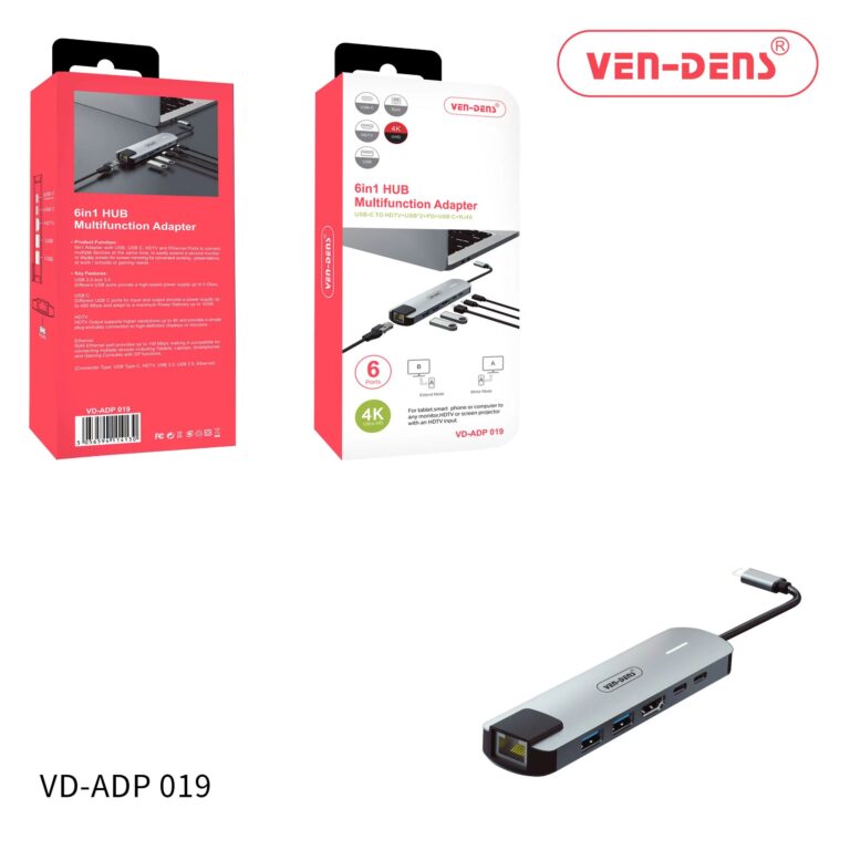 VEN DENS VD ADP019 6IN1 HUB ADAPTER