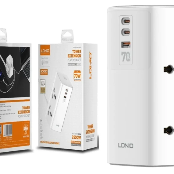 LDNIO SC4383 70W Tower Charger 2500W