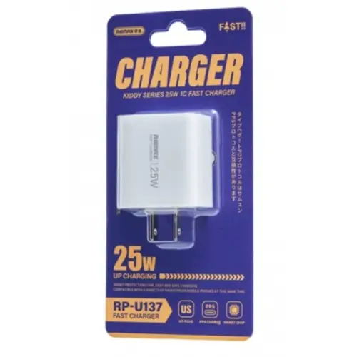 Remax RP-U137 25W 1C Fast Charger White