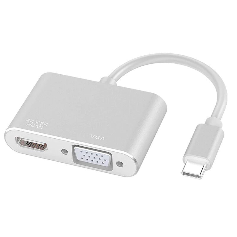 type_c_to_vga_and_hdmi_4k_2048x2048 USB31 Type C to VGA HDMI 4K Adapter