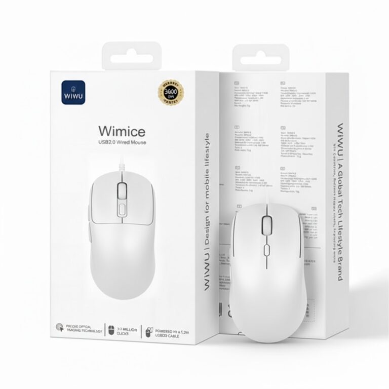 WIWU WM111 White 6Btn USB Mouse