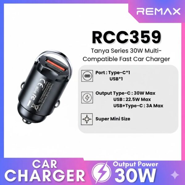 REMAX RCC359 30W PDQC CarCharger