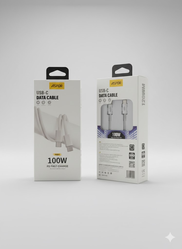 ASPOR A011 100W Type C Cable 1.2M