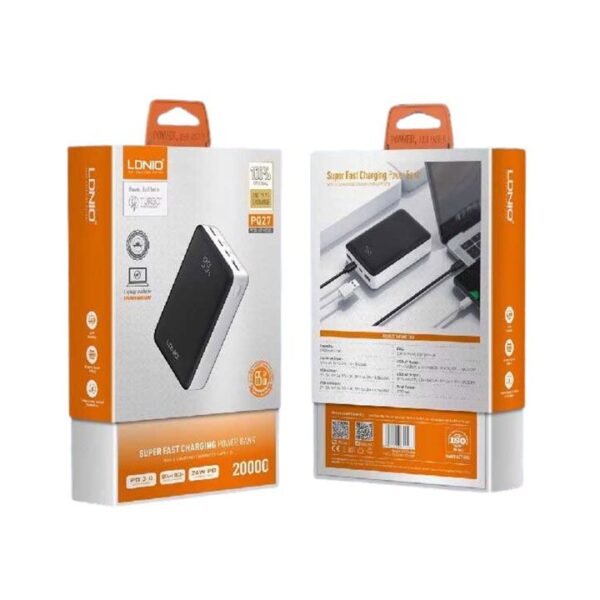 Ldnio PQ27 20000mAh 65W PowerBank