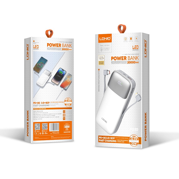 LDNIO PQ20 20000mAh 22.5W PowerBs