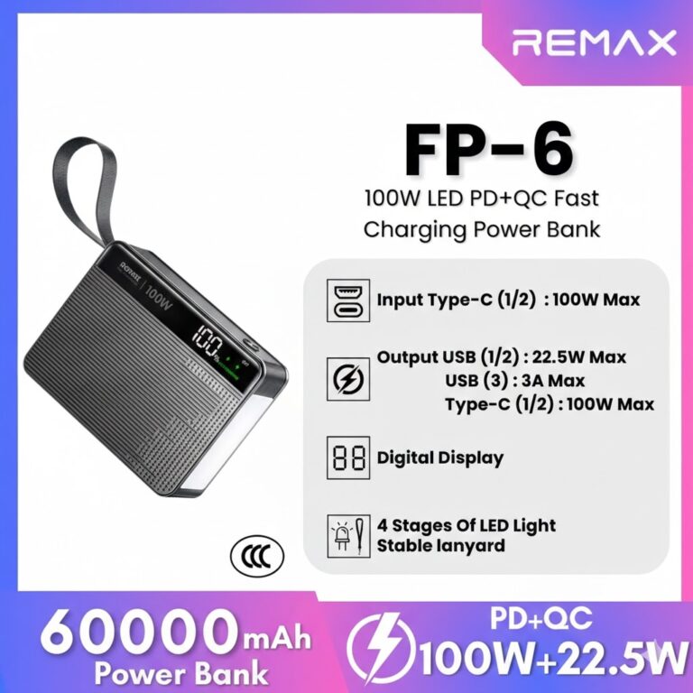 REMAX FP6 60000mAh 100W LED PBANK