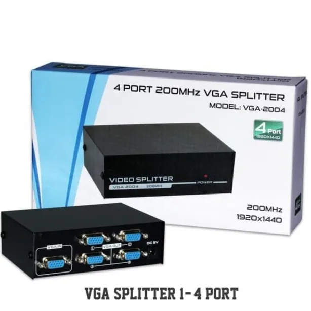 4PortVGA Splitter 200MHz Video